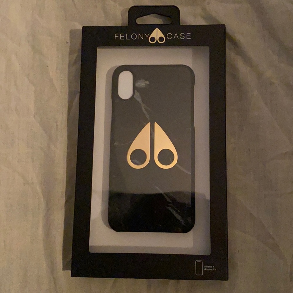 Black and Gold IPhone X Case